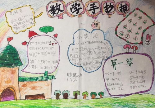 一年级数学手抄报写什么内容