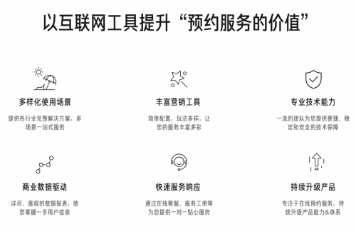 天天预约,为商家提供小程序预约工具