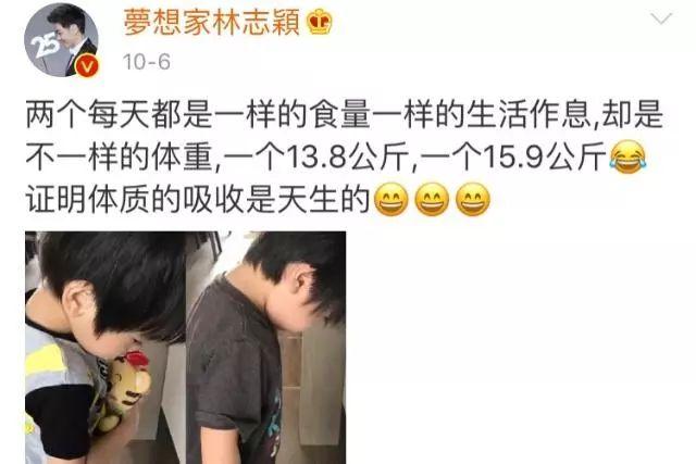 林志颖双胞胎儿子颜值差异大:一个头大吸睛,一个超像kimi