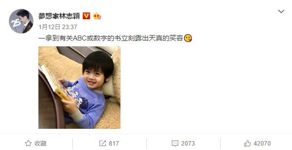林志颖双胞胎儿子颜值差异大:一个头大吸睛,一个超像kimi