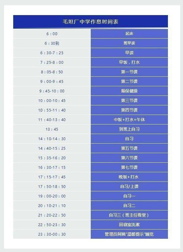 高考有多苦?看看毛坦厂中学作息表,才知道考出好成绩有多不容易
