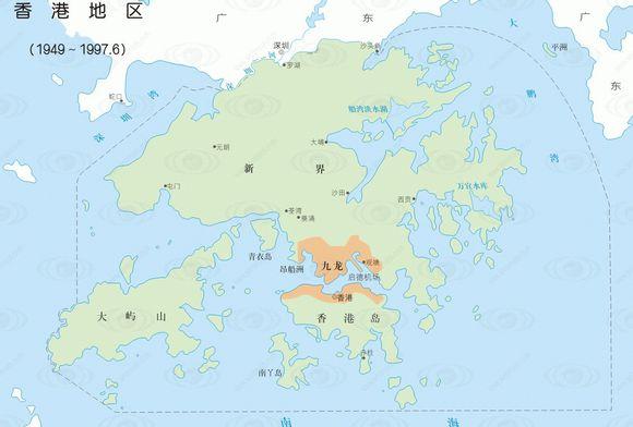 香港与澳门的行政区划图：面积很小，但是划分了很多的区
