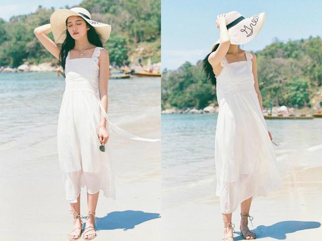 今夏最流行的白色连衣裙，配上这几双“凉鞋”穿，好看炸了！
